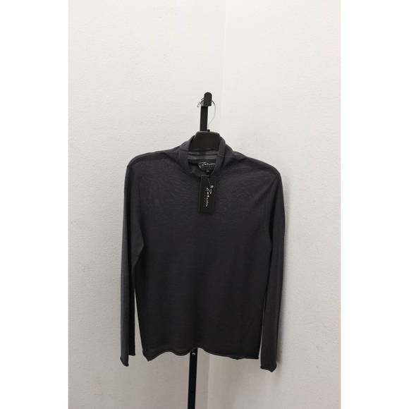 NEW ZOE COUTURE turtleneck top in charcoal - Picture 1 of 1